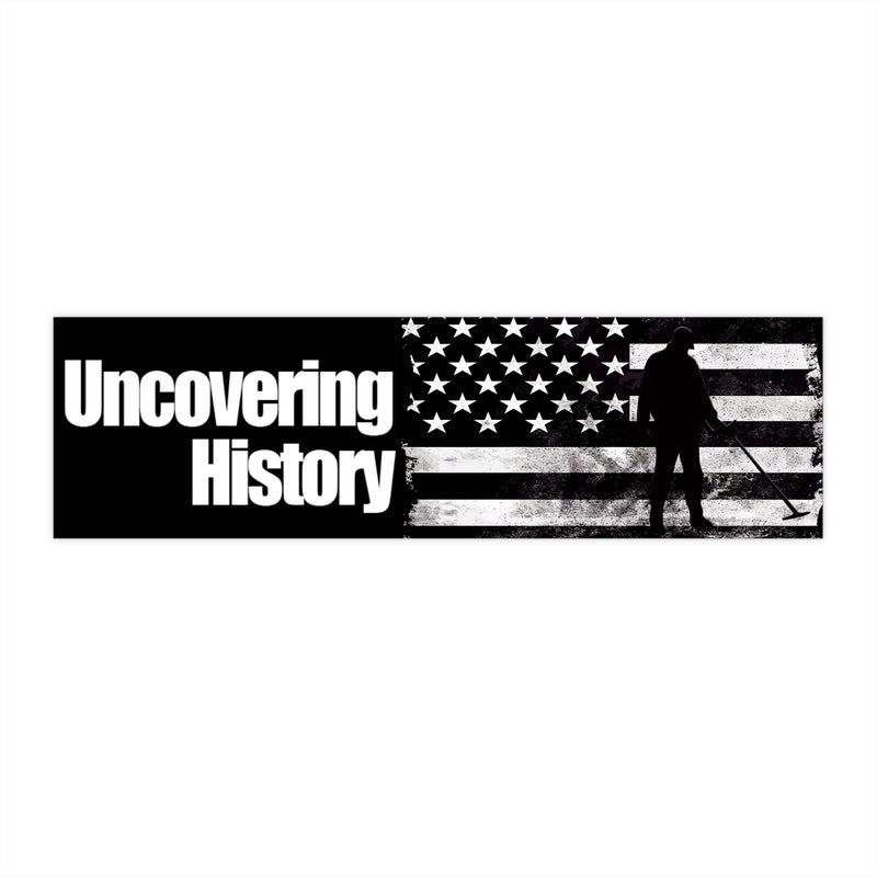 UNCOVERING HISTORY American Flag Bumper / Surface Stickers