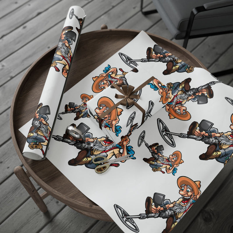 Metal Detector Wrapping Papers PROSPECTOR Design - 3-sizes / 2 finishes available