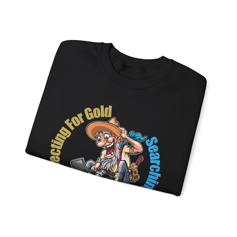 Heavy Blend Crewneck Sweatshirt - Prospector Graphic - "Prospecting for Gold Searching for Treasure"