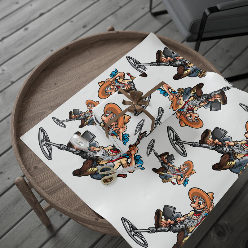 Metal Detector Wrapping Papers PROSPECTOR Design - 3-sizes / 2 finishes available