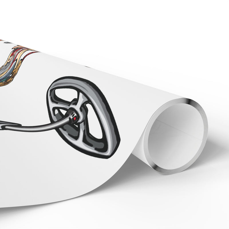 Metal Detector Wrapping Papers PROSPECTOR Design - 3-sizes / 2 finishes available