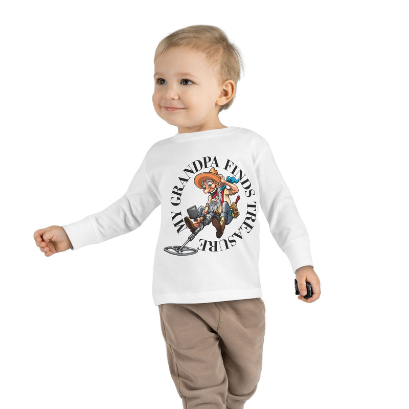 Toddler Long Sleeve Tee - "My Granpa Finds Treasure" - sizes 2T - 5-6T