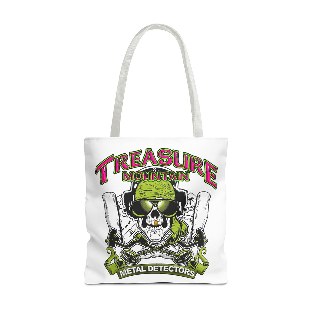 18X18" Treasure Mountain Metal Detectors Pirate design Tote . 2-sided print.