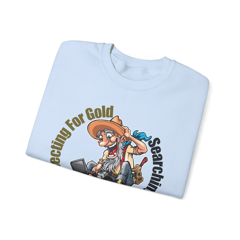 Heavy Blend Crewneck Sweatshirt - Prospector Graphic - "Prospecting for Gold Searching for Treasure"
