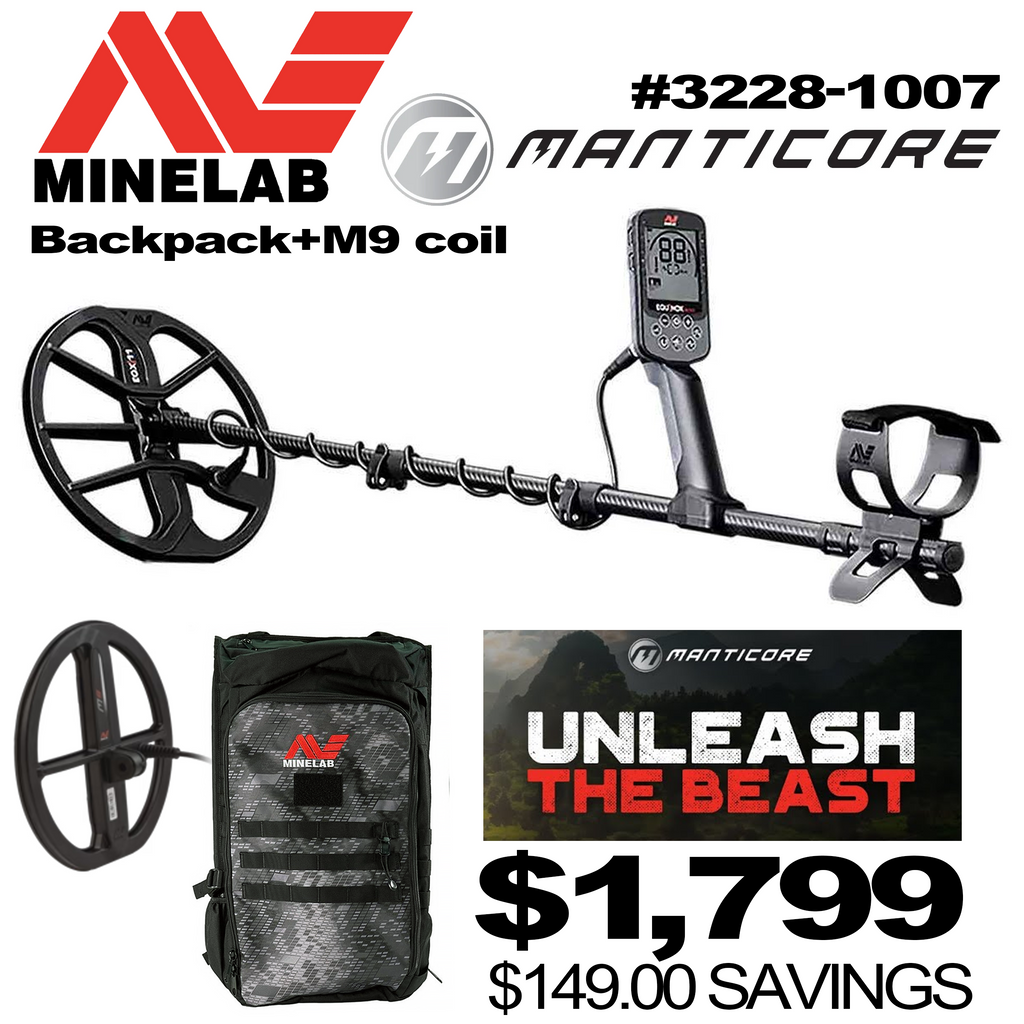 Minelab Manticore + Backpack + M9 Coil #3228-1009