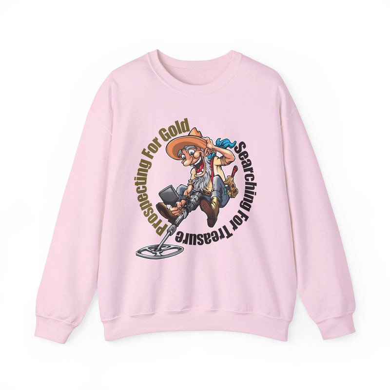 Heavy Blend Crewneck Sweatshirt - Prospector Graphic - "Prospecting for Gold Searching for Treasure"