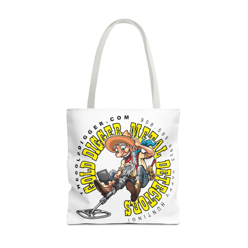 18X18" Gold Digger Metal Detectors Prospector design Tote . 2-sided print