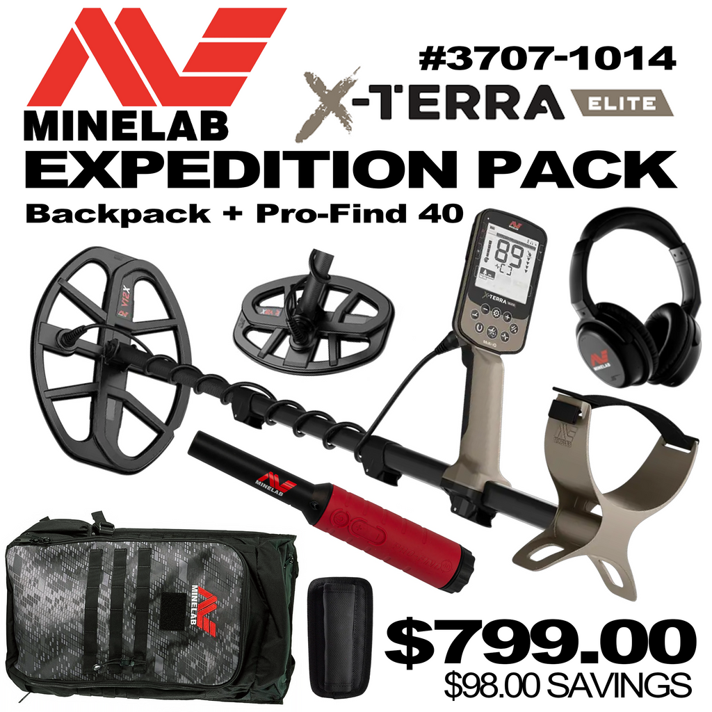 Minelab X-Terra Elite Expedition Pack - with backpack, Pro-Find 40 #3707-1014