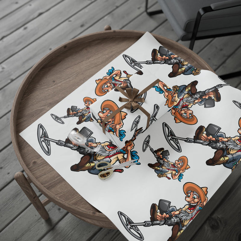 Metal Detector Wrapping Papers PROSPECTOR Design - 3-sizes / 2 finishes available