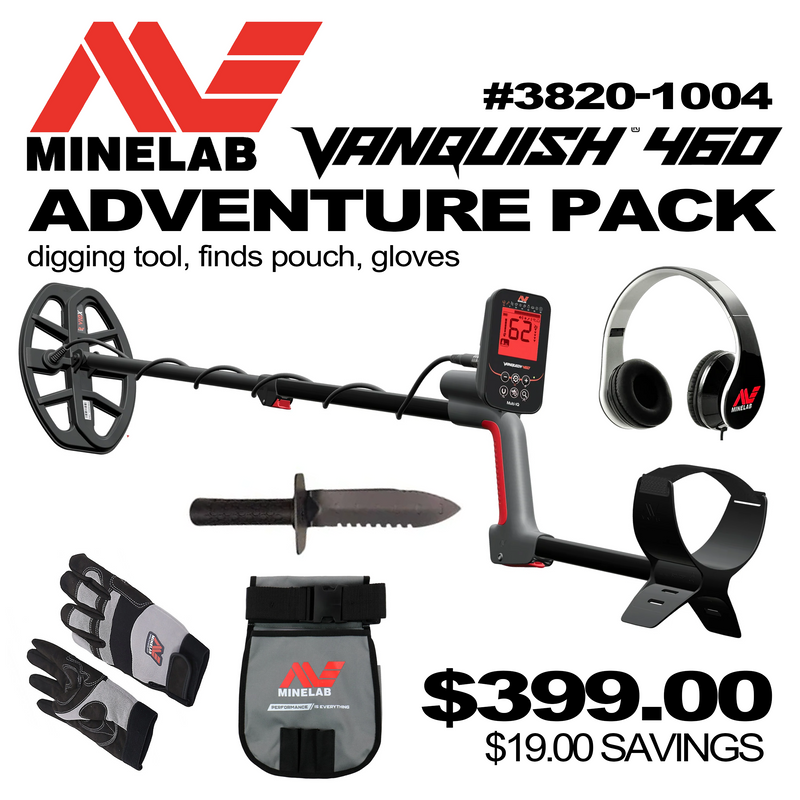 Minelab Vanquish 460 Metal Detector Adventure Pack #3820-1004