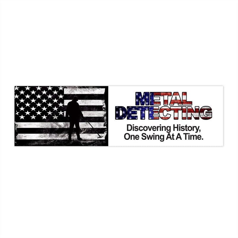 Surface / Bumper Stickers - Metal Detecting USA Design