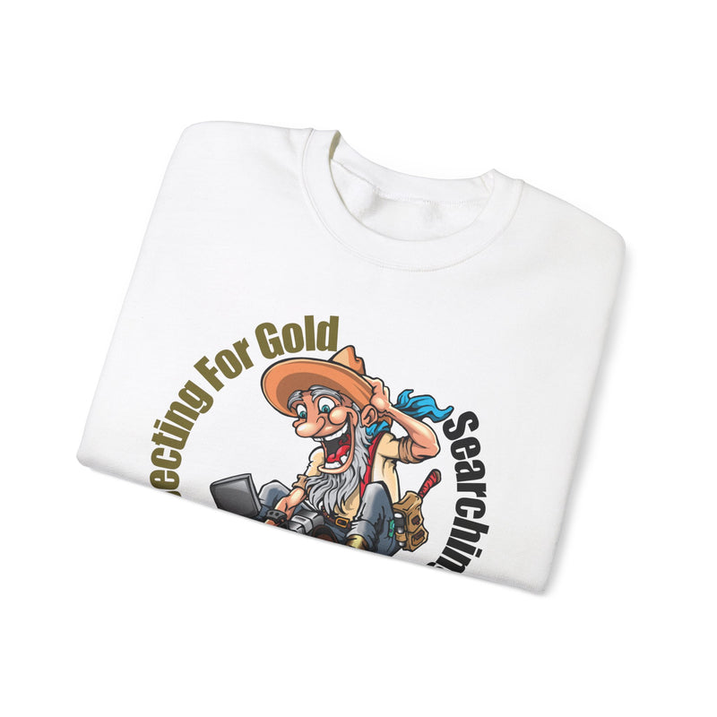 Heavy Blend Crewneck Sweatshirt - Prospector Graphic - "Prospecting for Gold Searching for Treasure"