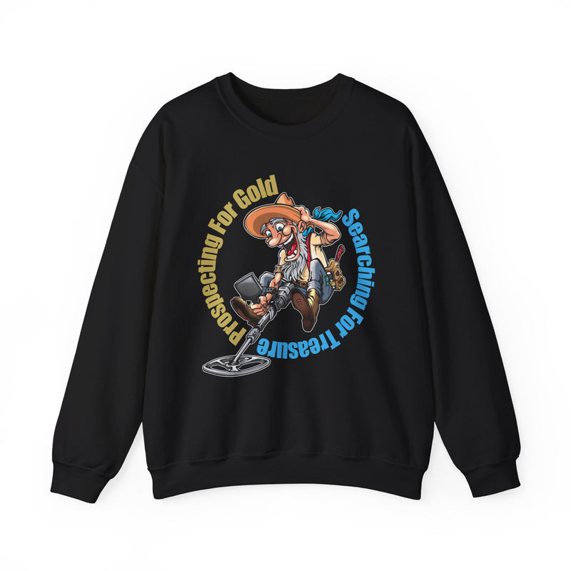 Heavy Blend Crewneck Sweatshirt - Prospector Graphic - "Prospecting for Gold Searching for Treasure"