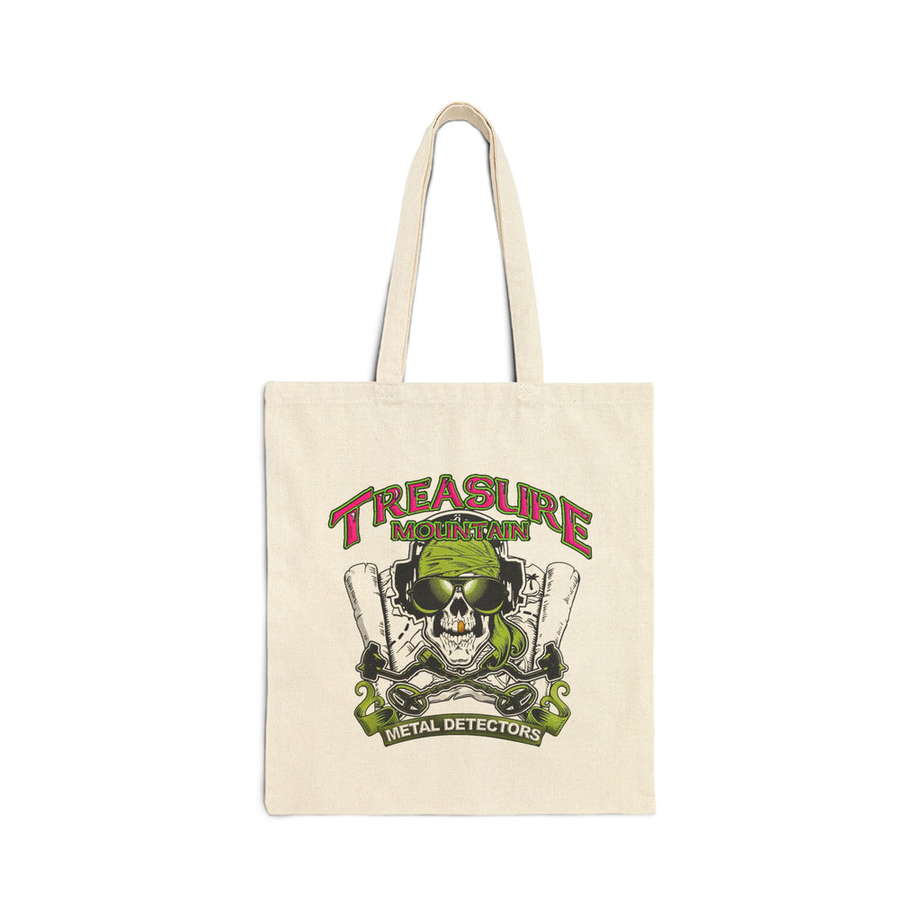 Treasure Mountain Metal Detectors Canvas Tote 15X16"