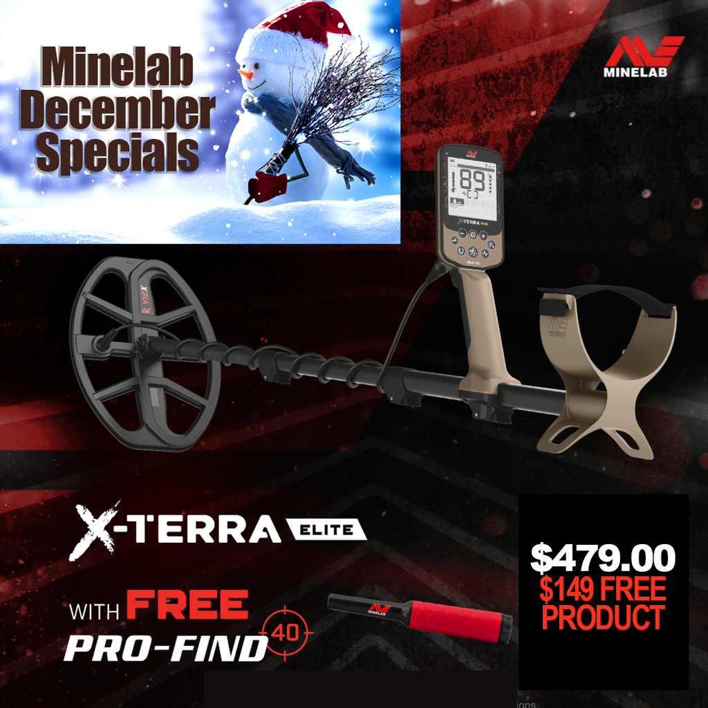 Minelab X-Terra Elite+ FREE Pro-Find 40 December Christmas Special