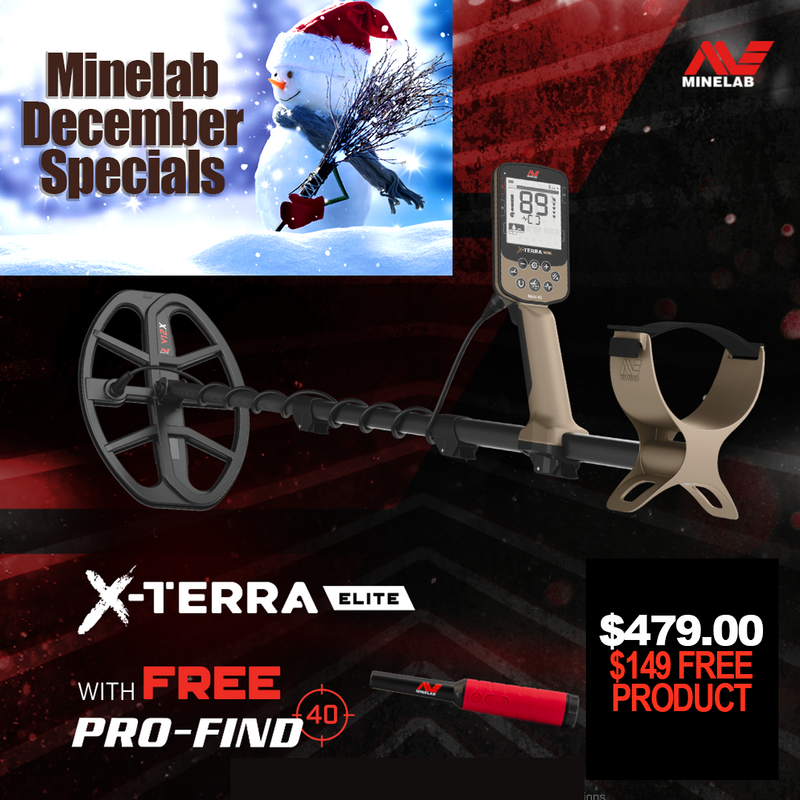 Minelab X-Terra Elite+ FREE Pro-Find 40 December Christmas Special