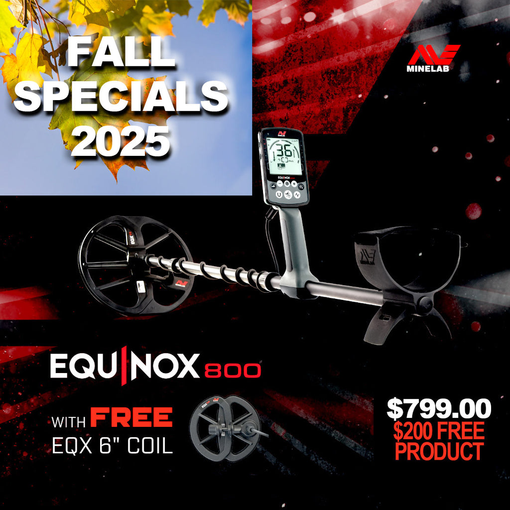 Minelab Equinox 800 + FREE 6" Coil Fall 2025 Special
