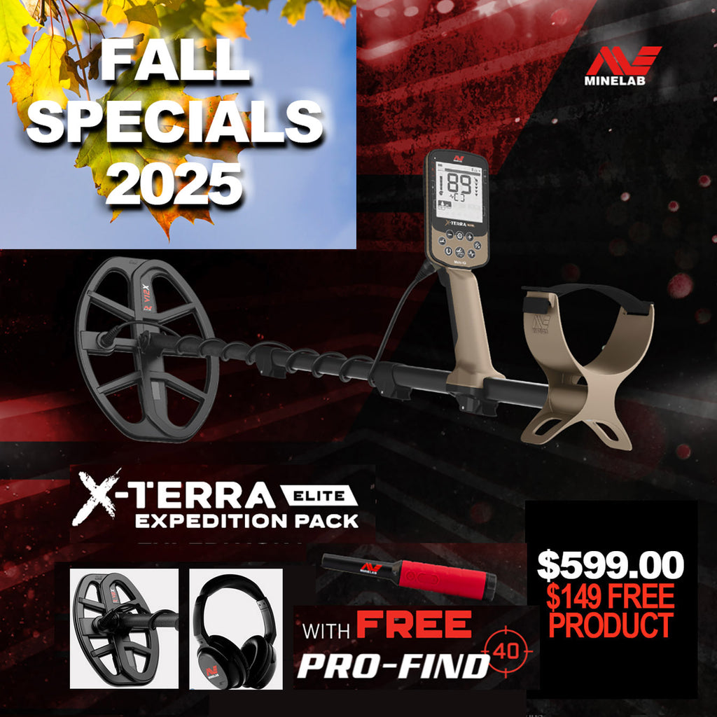 Minelab X-Terra Elite Expedition Pack + FREE Pro-Find 40 Fall Special