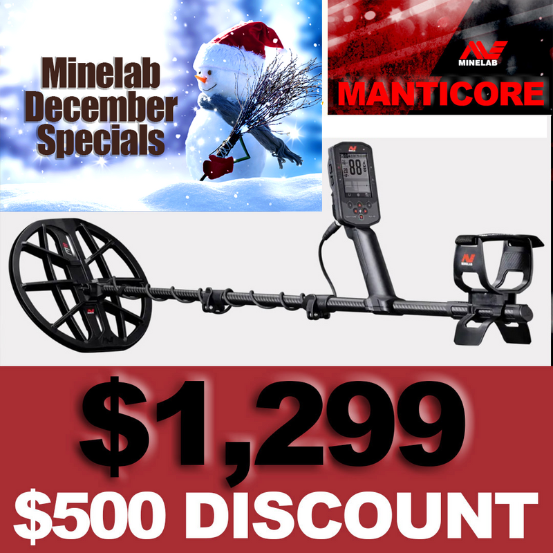 Minelab Manticore $500 Discount! December Christmas Special - Now $1,299