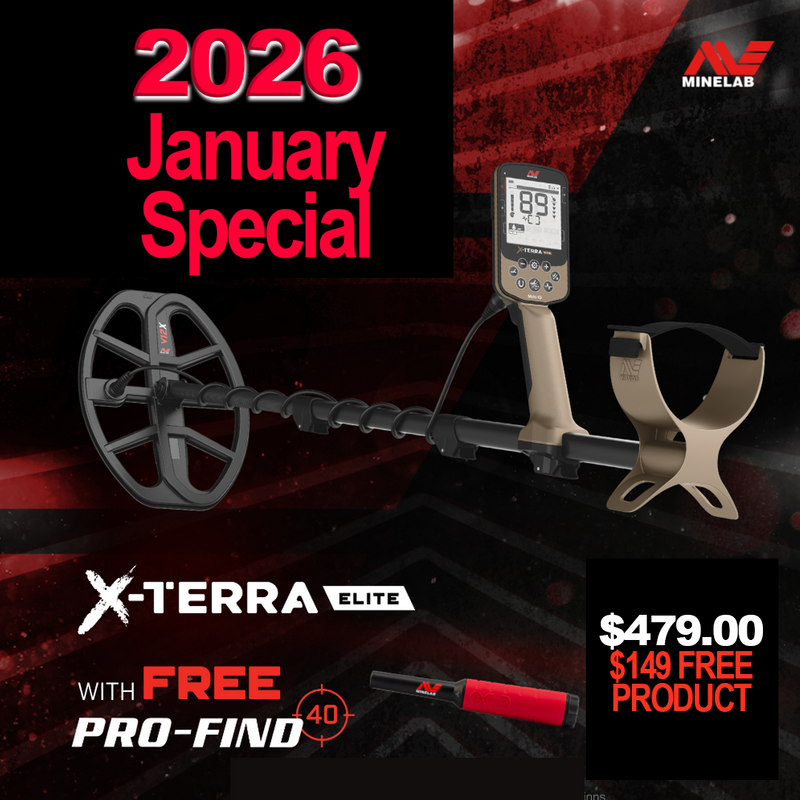 Minelab X-Terra Elite+ FREE Pro-Find 40 January 2026 Special