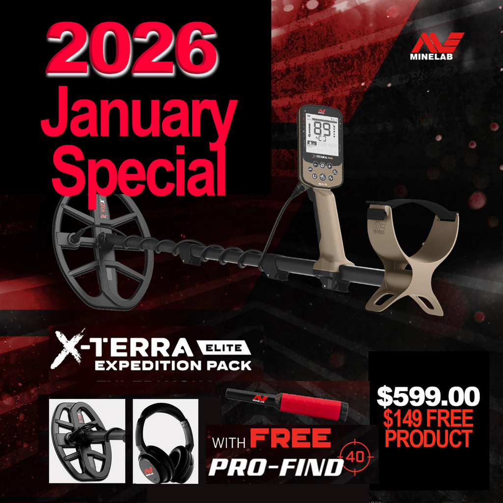 Minelab X-Terra Elite Expedition Pack + FREE Pro-Find 40 2026 Winter Special