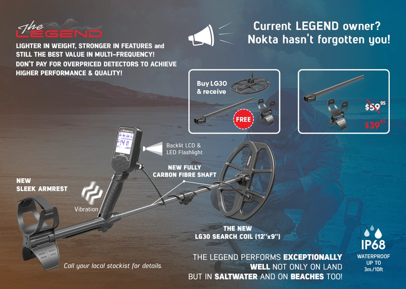 Nokta Legend WHP w/ 12"x 9" DD Coil + Free Pinpointer (LG30)