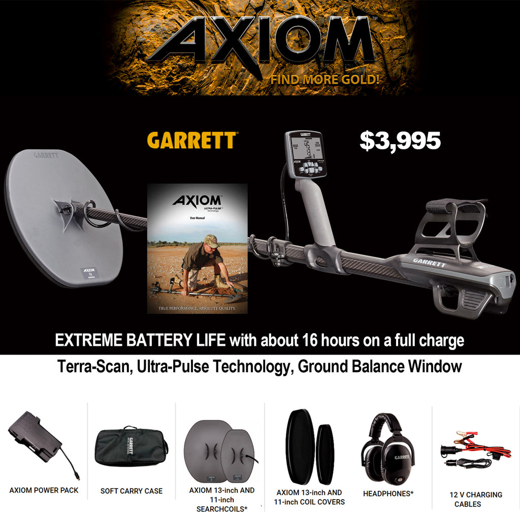 Garrett Axiom LIGHTEST DETECTOR IN ITS CLASS!