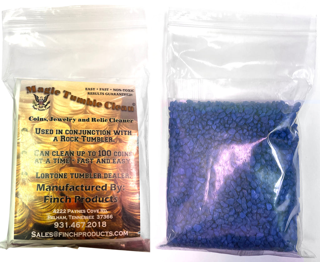 Lortone Magic Tumble Clean for Silver, Nickel and Platinum (Blue Fiberglass Pebbles)