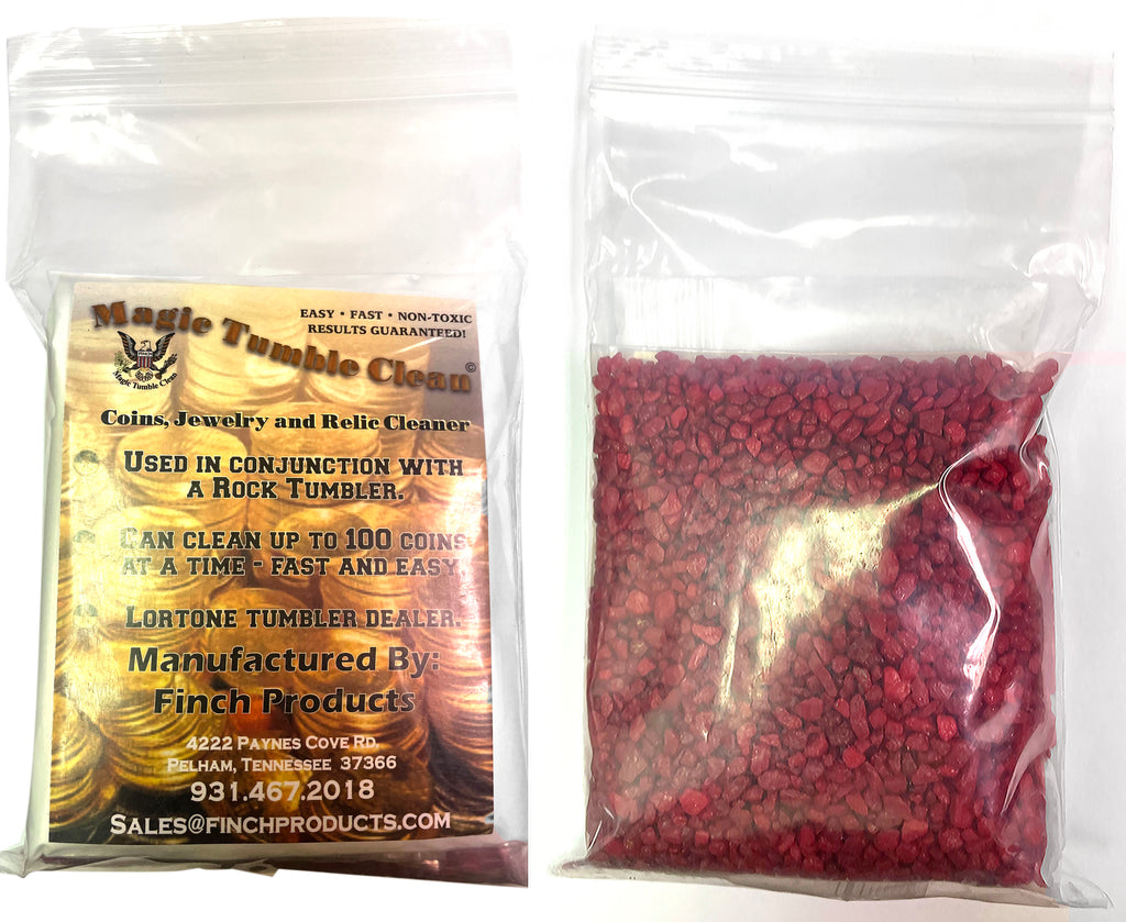 Lortone Magic Tumble Clean for Copper, Brass and Gold (Red Fiberglass Pebbles)