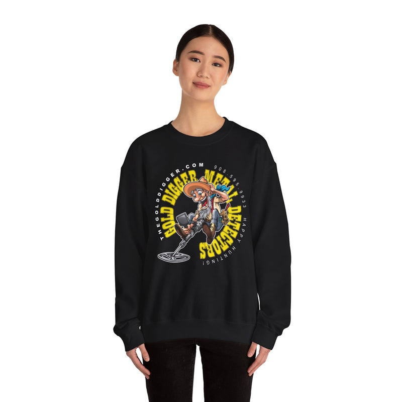 Gold Digger Prospector Heavy Blend Crewneck Sweatshirt - Prospector Graphic - "The Gold Digger" sku: 07