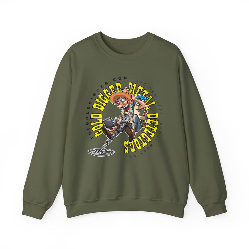 Gold Digger Prospector Heavy Blend Crewneck Sweatshirt - Prospector Graphic - "The Gold Digger" sku: 07