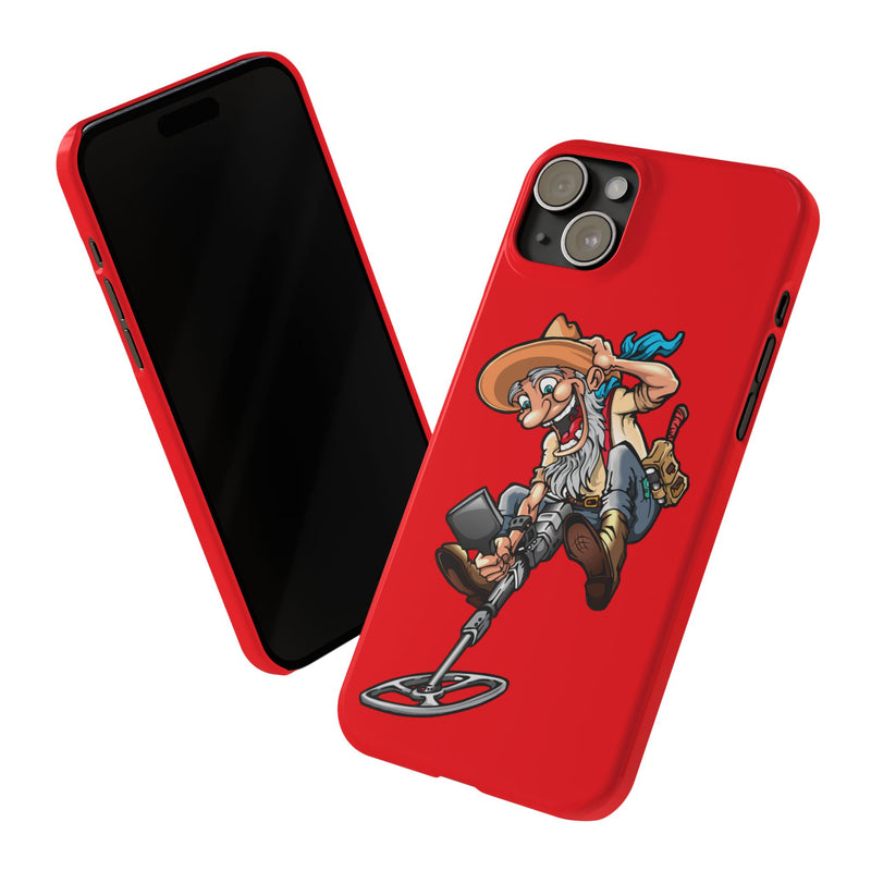 Slim iPhone Red Cases with Prospector Graphic (iPhone 13-16 series)