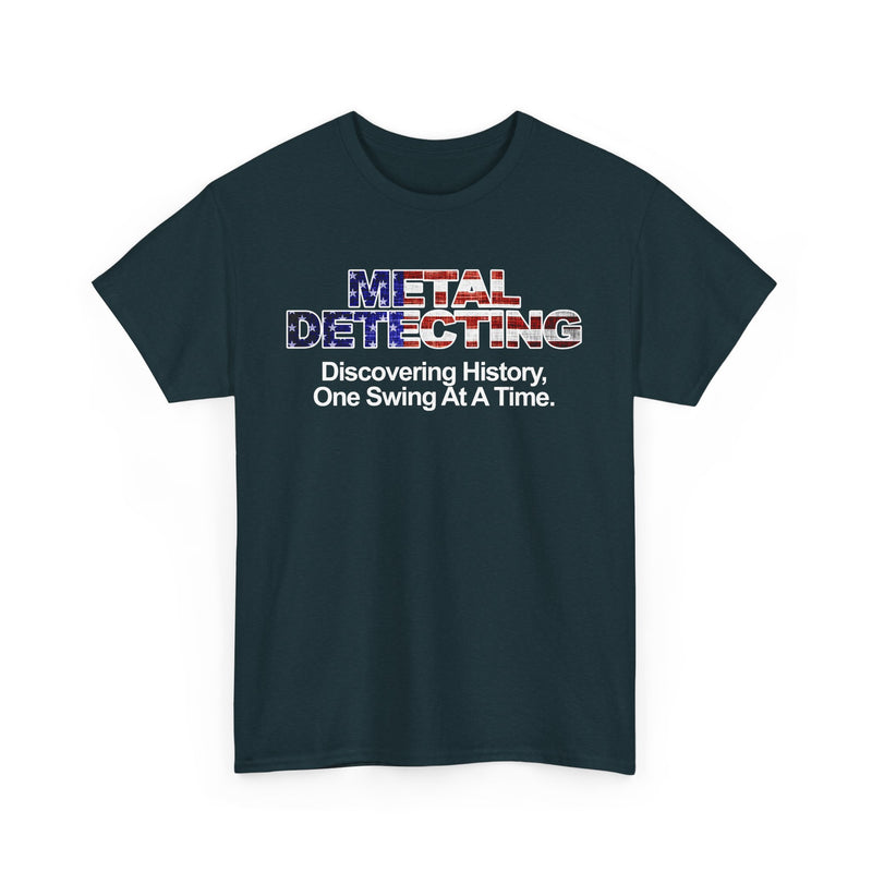 Discovering History American Flag Detectorist Heavyweight T-Shirt. sku: 16