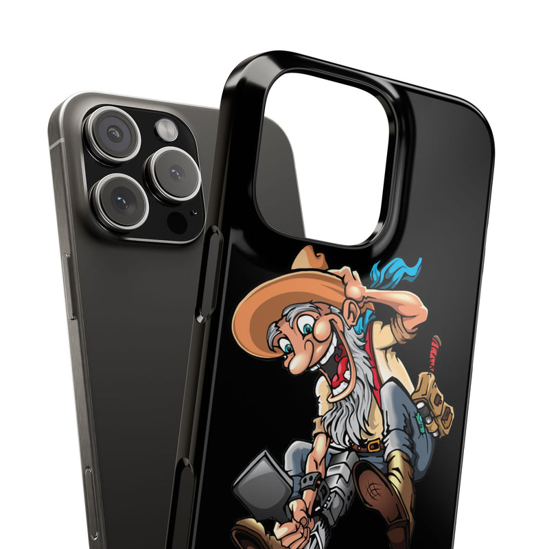 Slim iPhone Black Cases with Prospector image (iPhone 13-16 series)