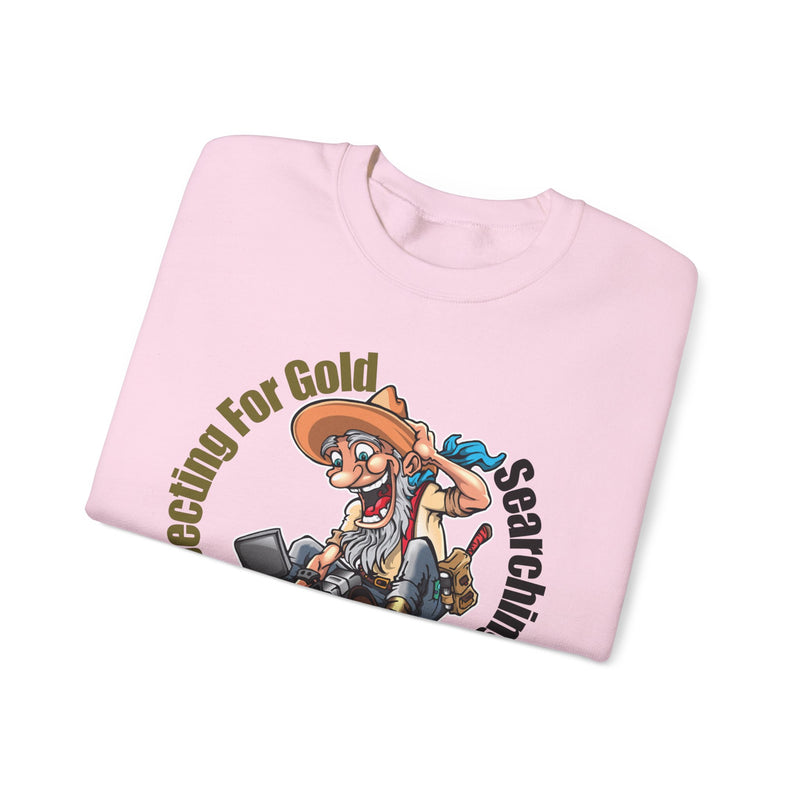 Heavy Blend Crewneck Sweatshirt - Prospector Graphic - "Prospecting for Gold Searching for Treasure" sku: 03