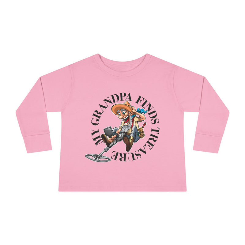 Toddler Long Sleeve Tee - "My Granpa Finds Treasure" - sizes 2T - 5-6T  sku 18