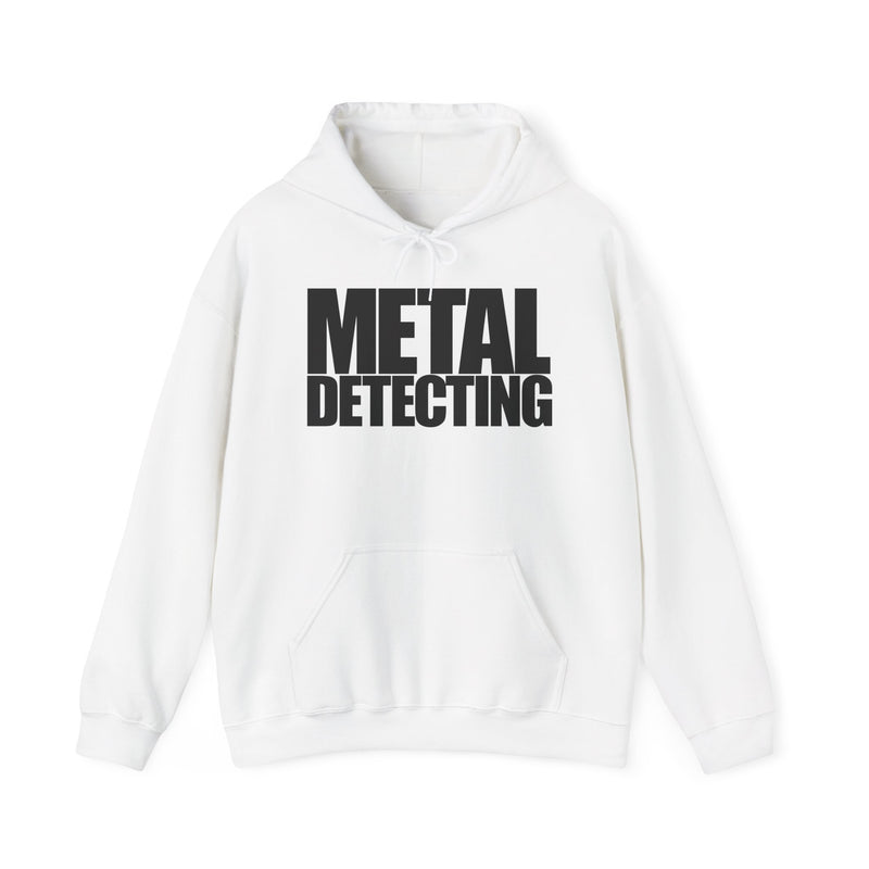 Metal Detecting (front) Women Detectorist with Sunset Design (back). Thick Weight Hoodie FREE SHIPPING