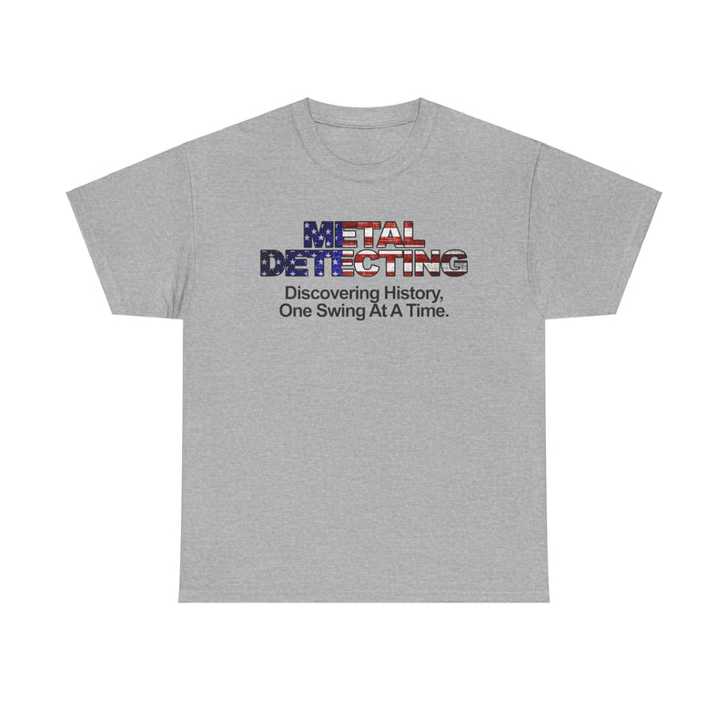 Discovering History American Flag Detectorist Heavyweight T-Shirt. sku: 16