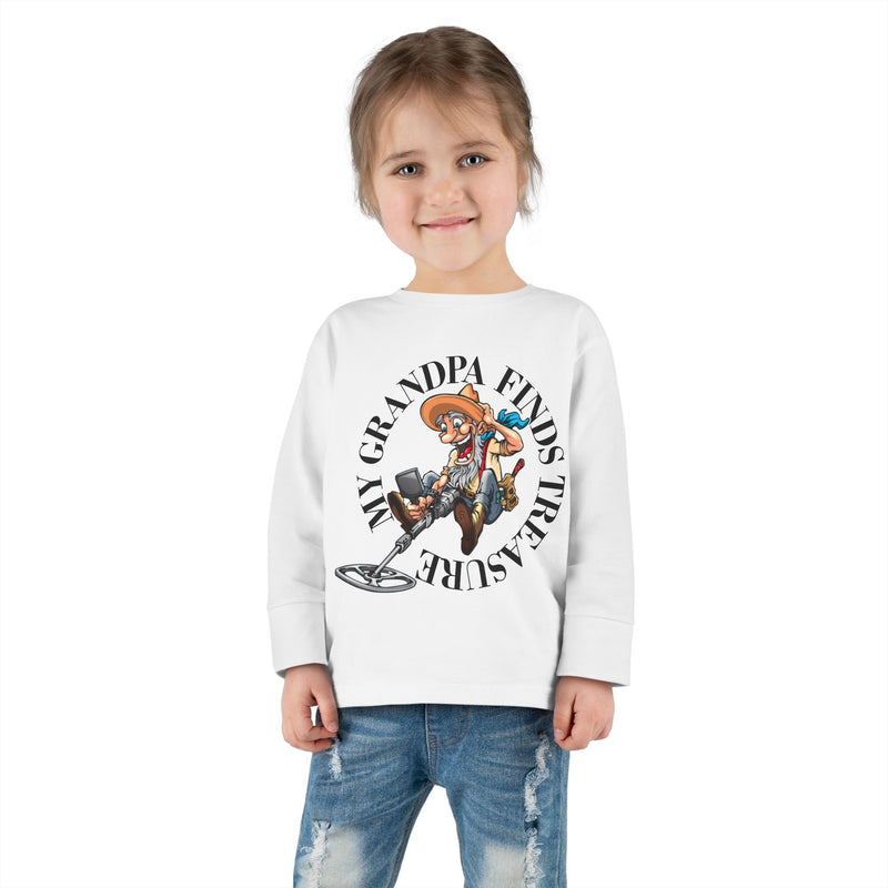 Toddler Long Sleeve Tee - "My Granpa Finds Treasure" - sizes 2T - 5-6T  sku 18