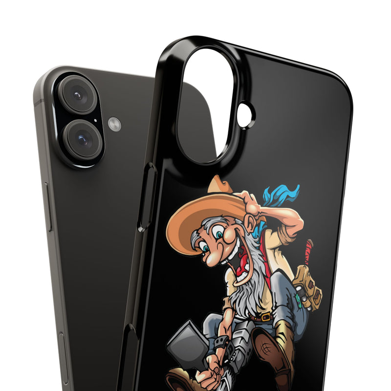 Slim iPhone Black Cases with Prospector image (iPhone 13-16 series)