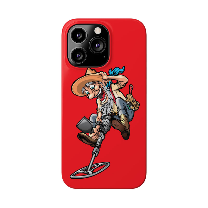 Slim iPhone Red Cases with Prospector Graphic (iPhone 13-16 series)