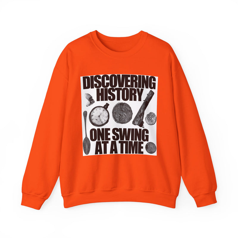 Relic Collection "Discovering History on Swing at a Time:, Heavy Blend Crewneck Sweatshirt - FREE SHIPPING