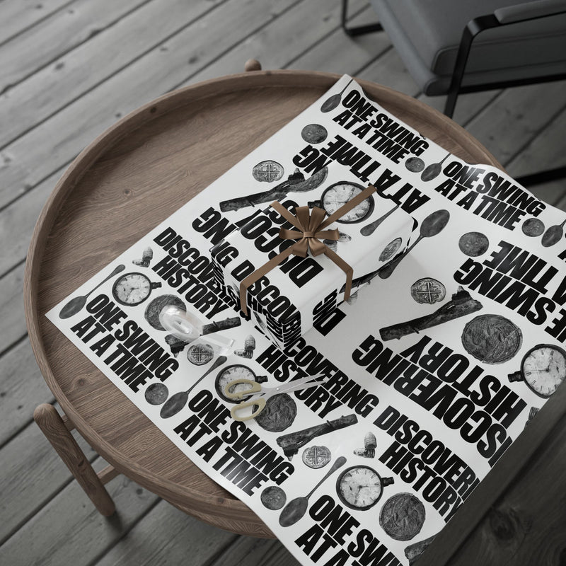 Relic Collection "Discovering History One Swing at a Time Design Wrapping Paper - 3-sizes / 2 finishes available