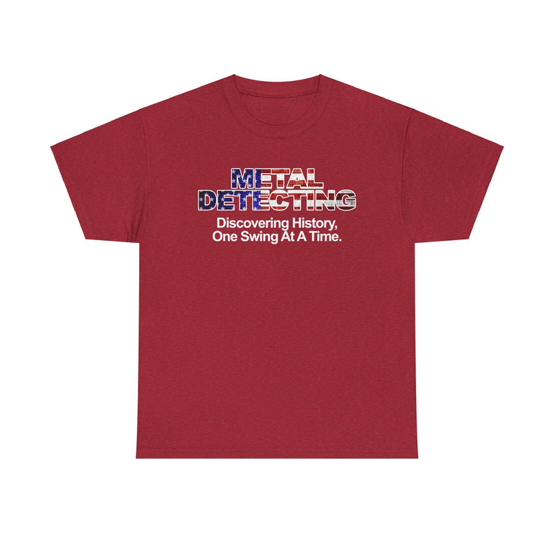 Discovering History American Flag Detectorist Heavyweight T-Shirt. sku: 16