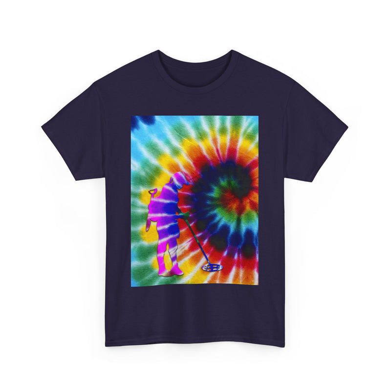 Tie Dye Abstract Female Detectorist. 1-sided Heavyweight T-Shirt