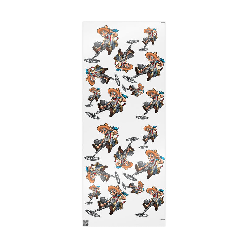 Metal Detector Wrapping Papers PROSPECTOR Design - 3-sizes / 2 finishes available  sku 300