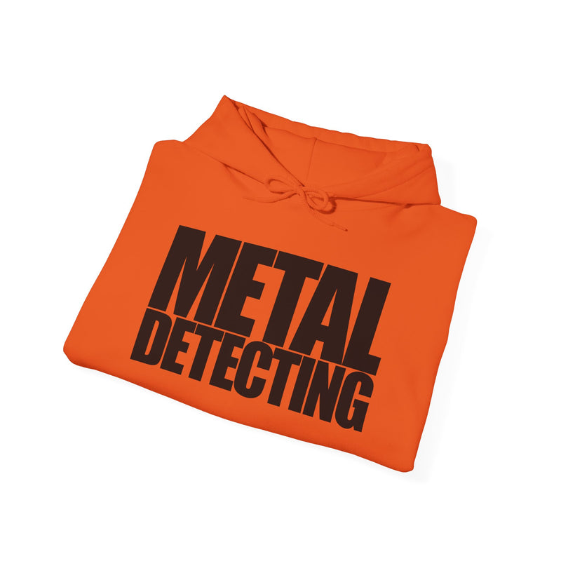 Metal Detecting (front) Women Detectorist with Sunset Design (back). Thick Weight Hoodie FREE SHIPPING