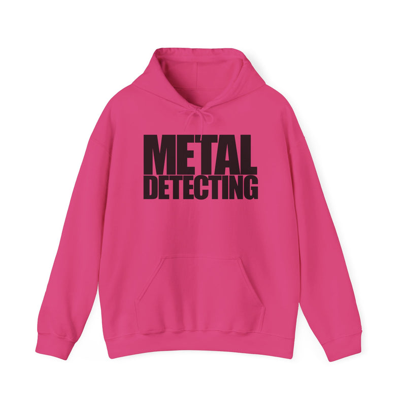 Metal Detecting (front) Women Detectorist with Sunset Design (back). Thick Weight Hoodie FREE SHIPPING