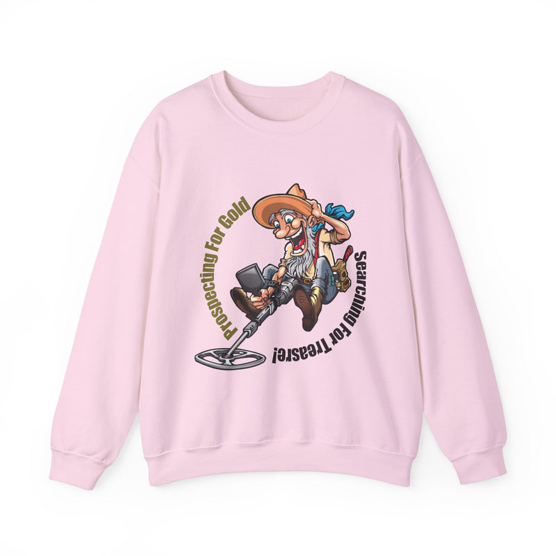 Heavy Blend Crewneck Sweatshirt - Prospector Graphic - "Prospecting for Gold Searching for Treasure" sku: 03