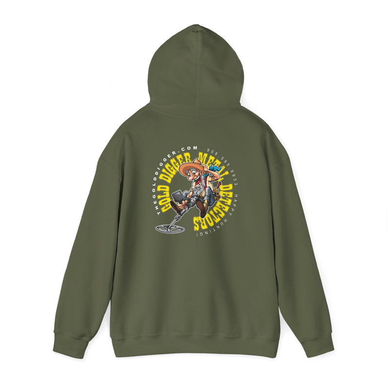 Gold Digger Prospector 2-Sided Metal Detecting Thick Weight Hoodie FREE SHIPPING